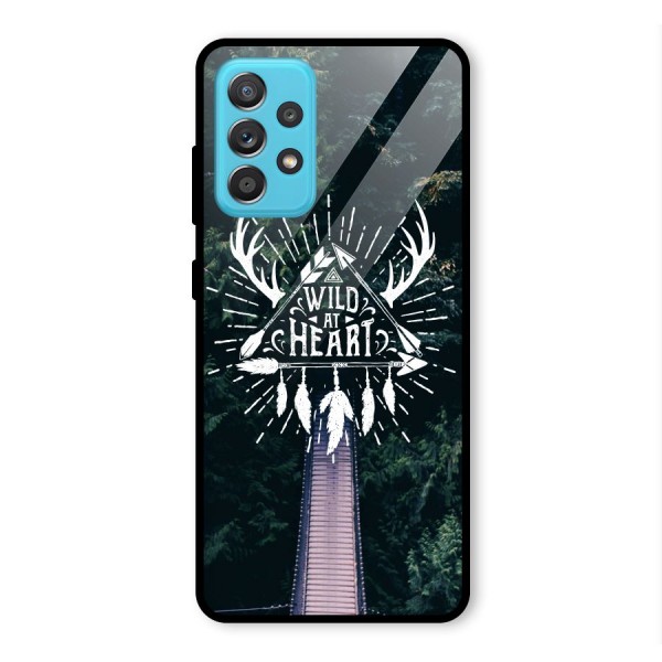Wild Heart Glass Back Case for Galaxy A52