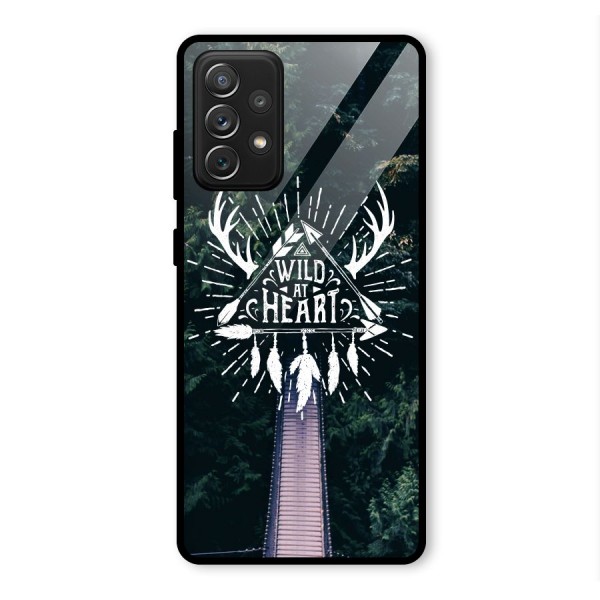 Wild Heart Glass Back Case for Galaxy A72