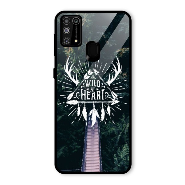Wild Heart Glass Back Case for Galaxy F41