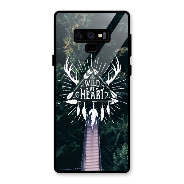 Wild Heart Glass Back Case for Galaxy Note 9