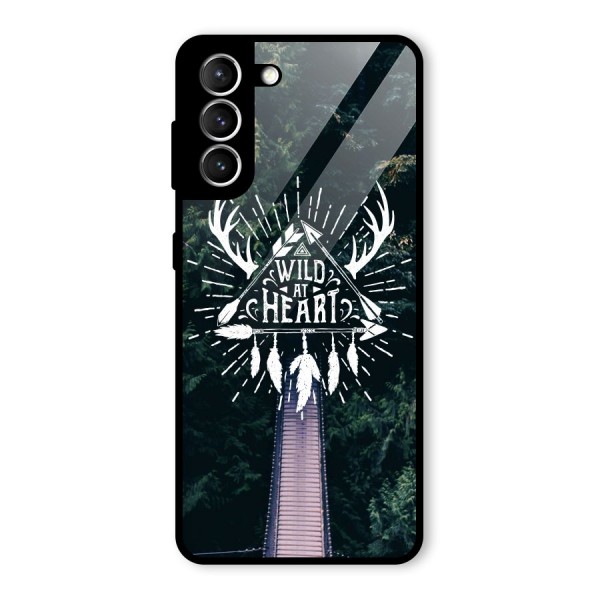 Wild Heart Glass Back Case for Galaxy S21 5G