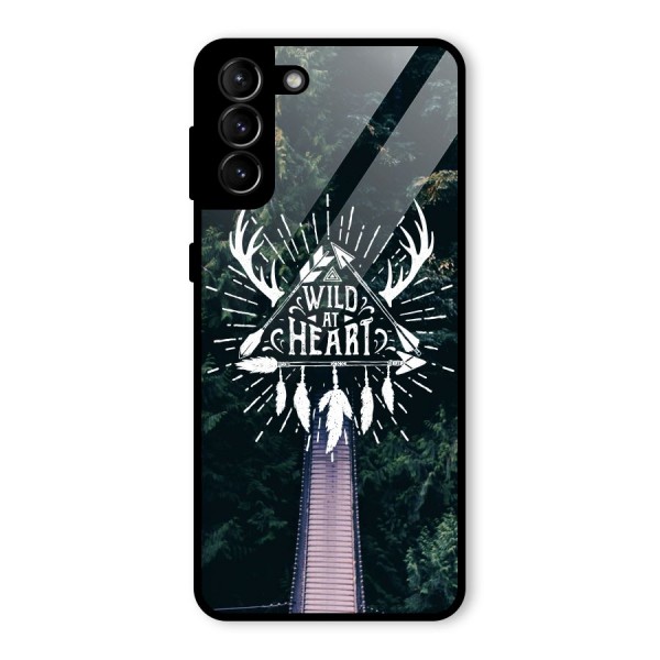 Wild Heart Glass Back Case for Galaxy S21 Plus
