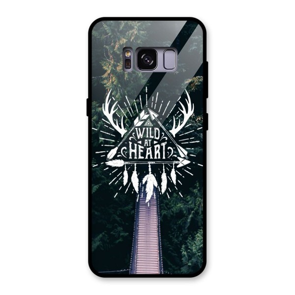 Wild Heart Glass Back Case for Galaxy S8