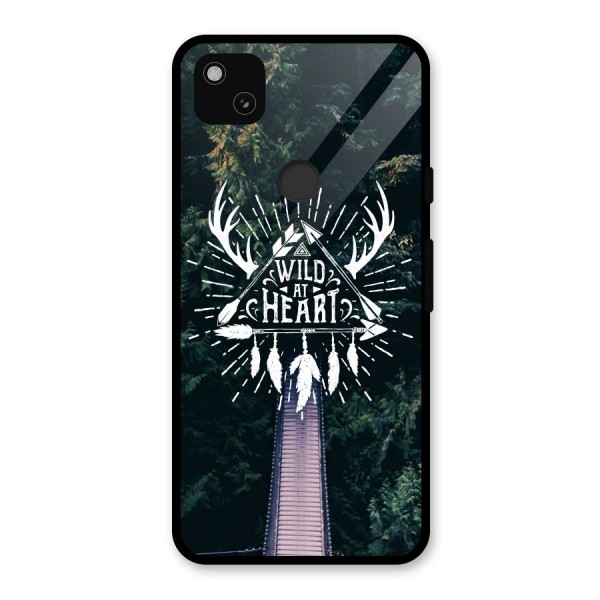 Wild Heart Glass Back Case for Google Pixel 4a