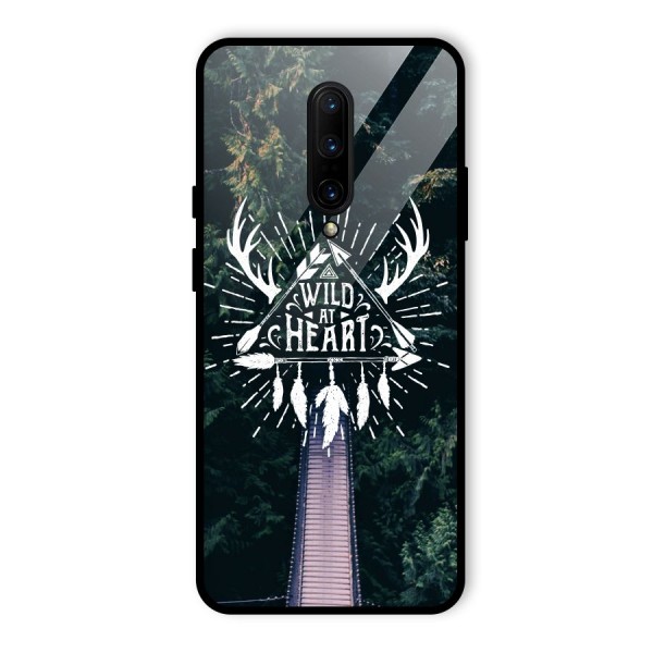 Wild Heart Glass Back Case for OnePlus 7 Pro