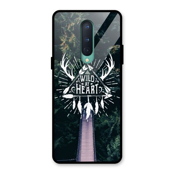 Wild Heart Glass Back Case for OnePlus 8