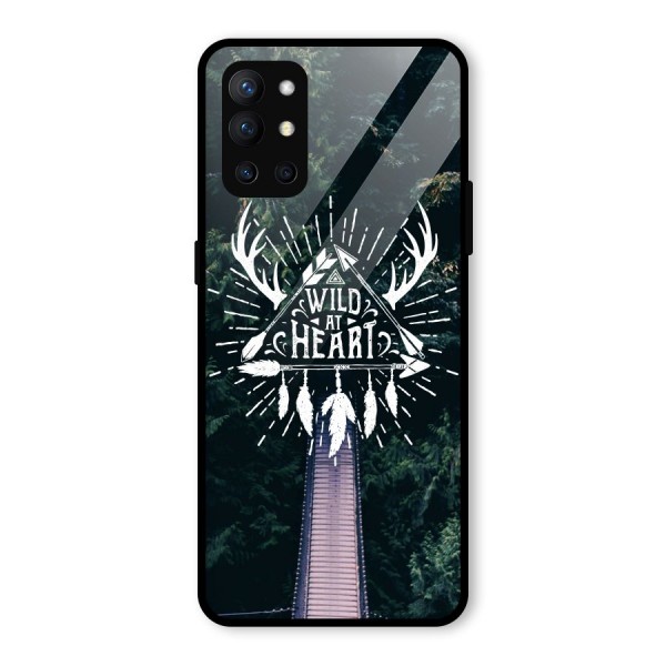 Wild Heart Glass Back Case for OnePlus 9R