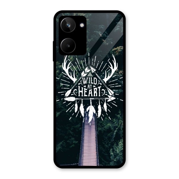 Wild Heart Glass Back Case for Realme 10