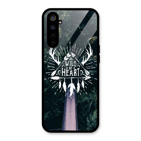 Wild Heart Glass Back Case for Realme 6