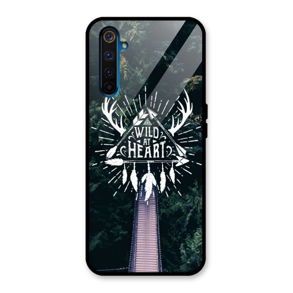 Wild Heart Glass Back Case for Realme 6 Pro
