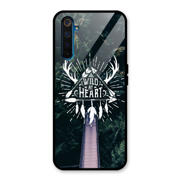 Wild Heart Glass Back Case for Realme 6 Pro