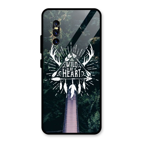 Wild Heart Glass Back Case for Vivo V15 Pro