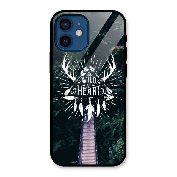 Wild Heart Glass Back Case for iPhone 12 Mini
