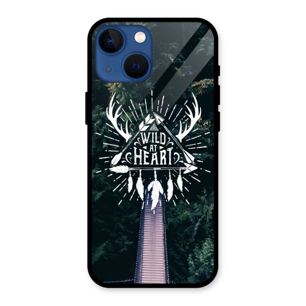 Wild Heart Glass Back Case for iPhone 13 Mini