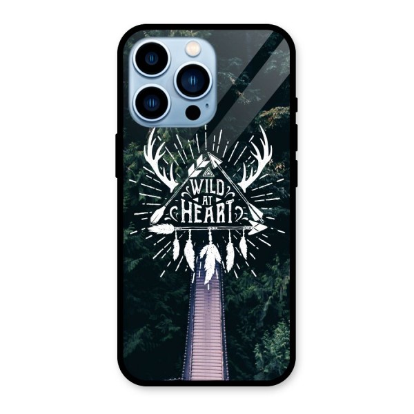 Wild Heart Glass Back Case for iPhone 13 Pro