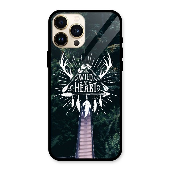 Wild Heart Glass Back Case for iPhone 13 Pro Max