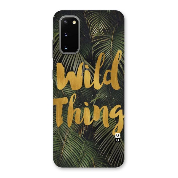 Wild Leaf Thing Back Case for Galaxy S20