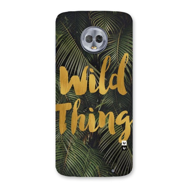 Wild Leaf Thing Back Case for Moto G6 Plus