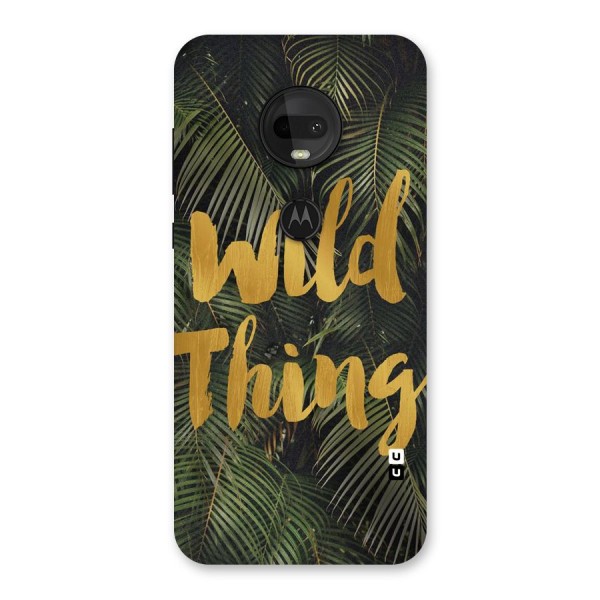 Wild Leaf Thing Back Case for Moto G7