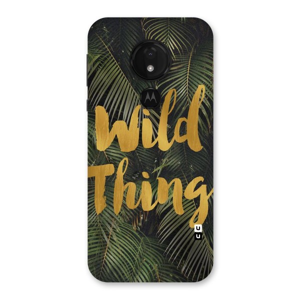 Wild Leaf Thing Back Case for Moto G7 Power