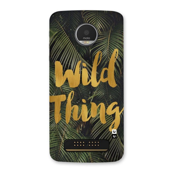 Wild Leaf Thing Back Case for Moto Z Play