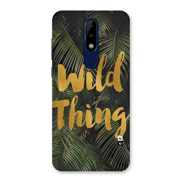 Wild Leaf Thing Back Case for Nokia 5.1 Plus