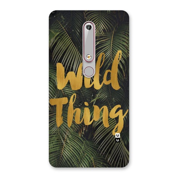 Wild Leaf Thing Back Case for Nokia 6.1