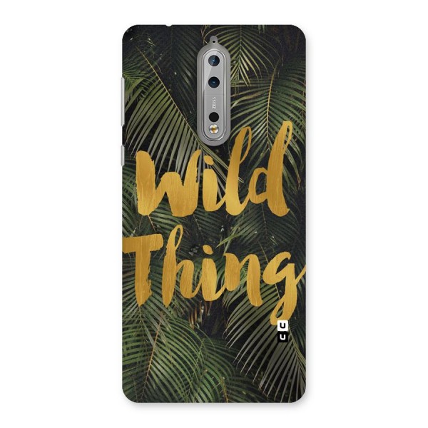 Wild Leaf Thing Back Case for Nokia 8
