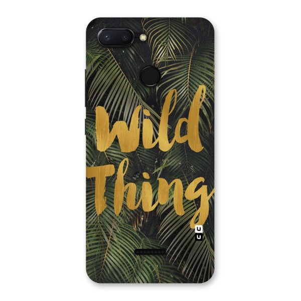 Wild Leaf Thing Back Case for Redmi 6
