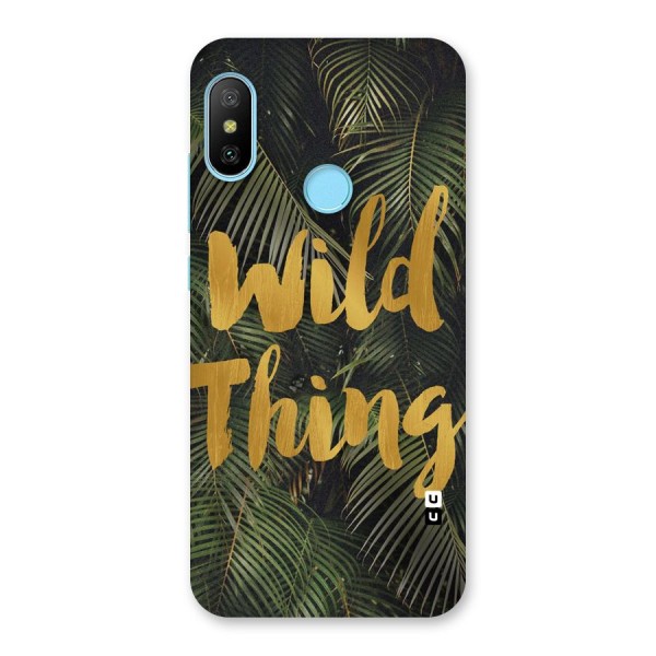 Wild Leaf Thing Back Case for Redmi 6 Pro