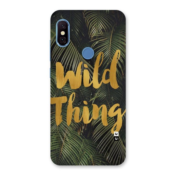Wild Leaf Thing Back Case for Redmi Note 6 Pro