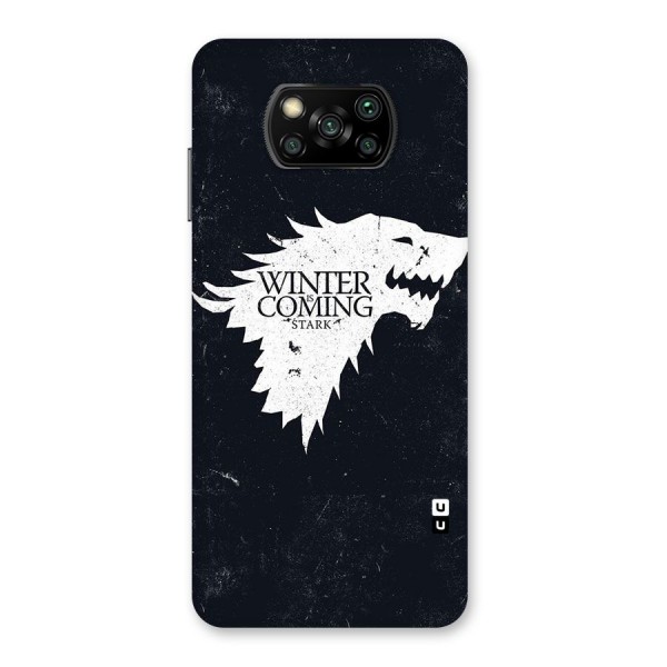Winter is Coming Stark Back Case for Poco X3