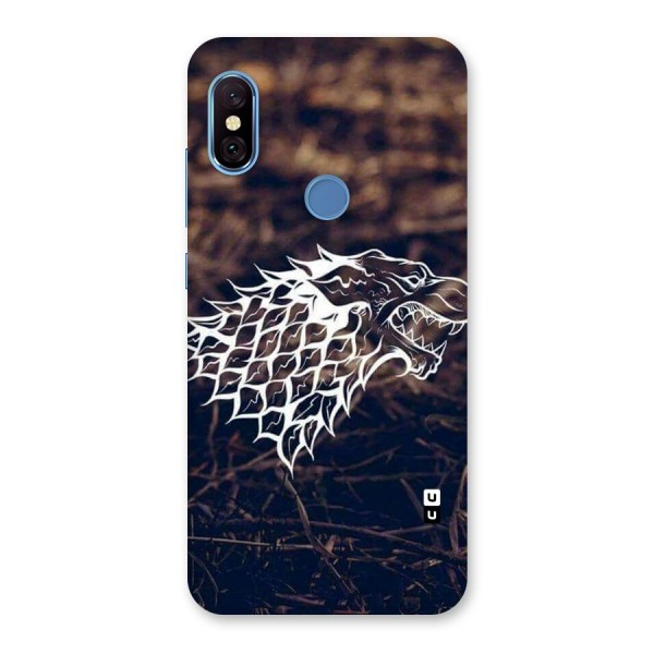 Wolf In White Back Case for Redmi Note 6 Pro