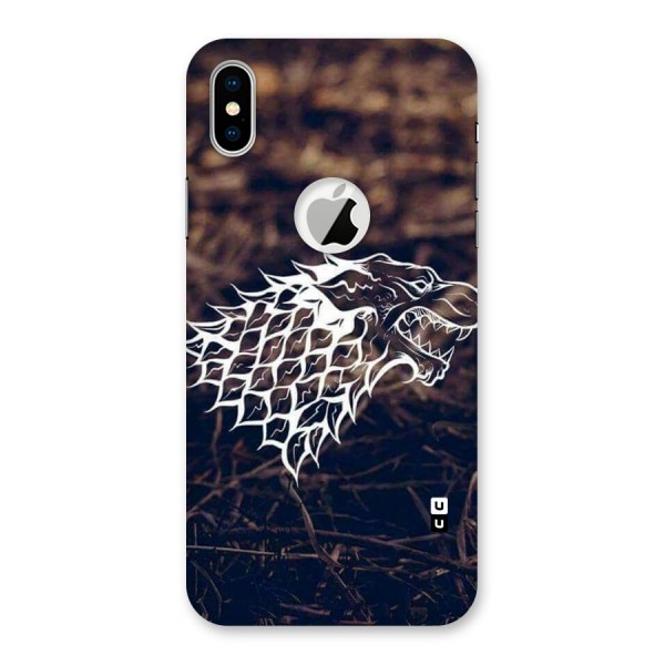Wolf In White Back Case for iPhone X Logo Cut