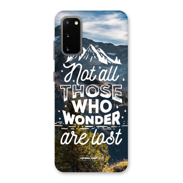 Wonder Lost Back Case for Galaxy S20