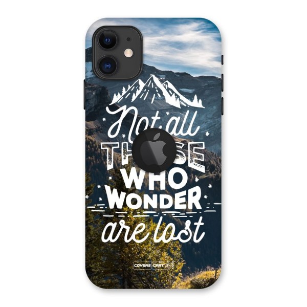 Wonder Lost Back Case for iPhone 11 Logo Cut