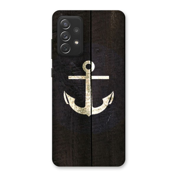 Wood Anchor Back Case for Galaxy A72