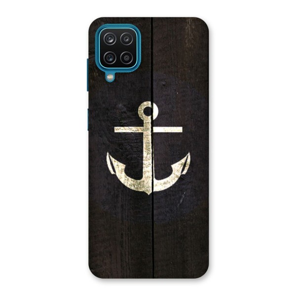 Wood Anchor Back Case for Galaxy M12