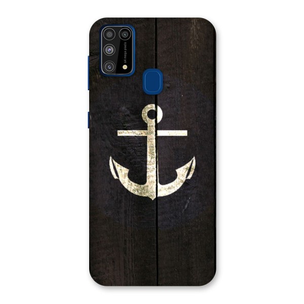 Wood Anchor Back Case for Galaxy M31