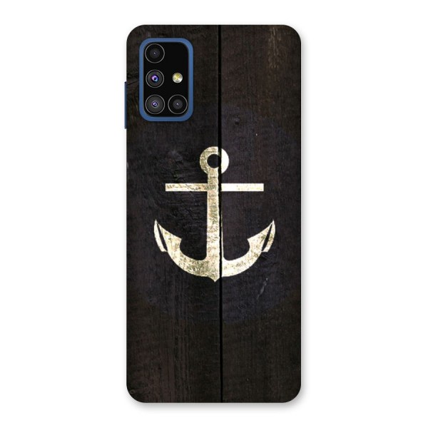 Wood Anchor Back Case for Galaxy M51