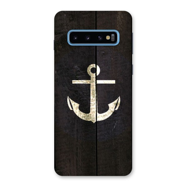 Wood Anchor Back Case for Galaxy S10