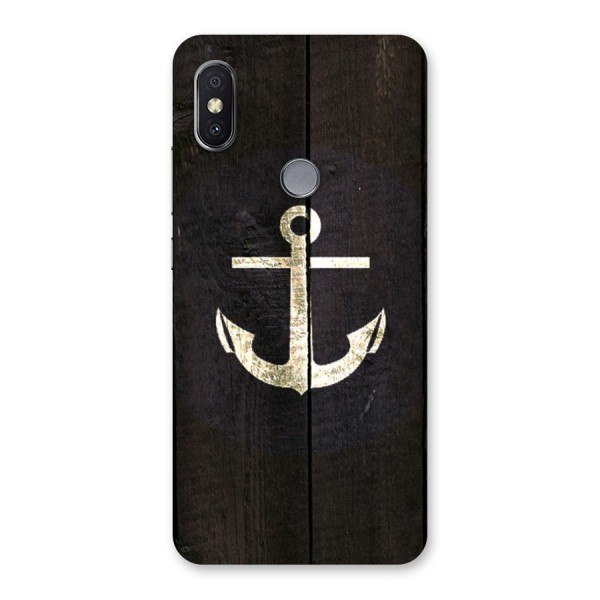 Wood Anchor Back Case for Redmi Y2