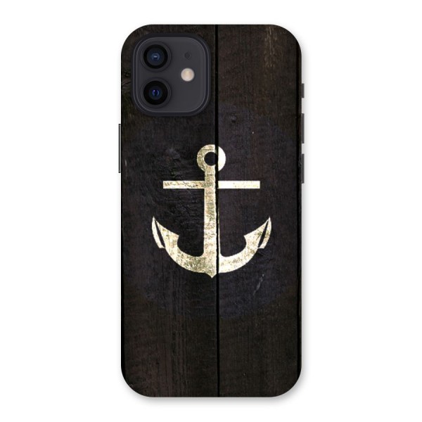Wood Anchor Back Case for iPhone 12