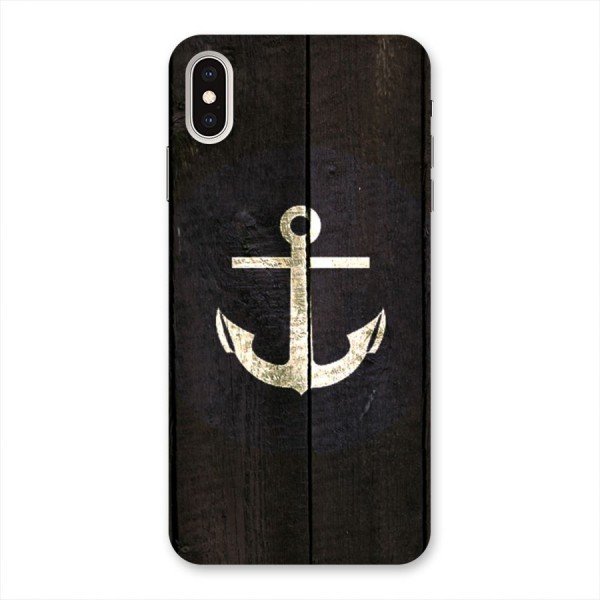 Wood Anchor Back Case for iPhone XS Max