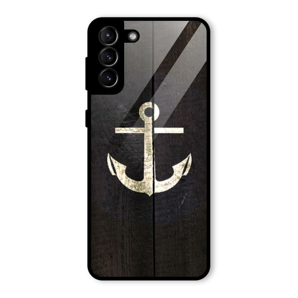 Wood Anchor Glass Back Case for Galaxy S21 Plus