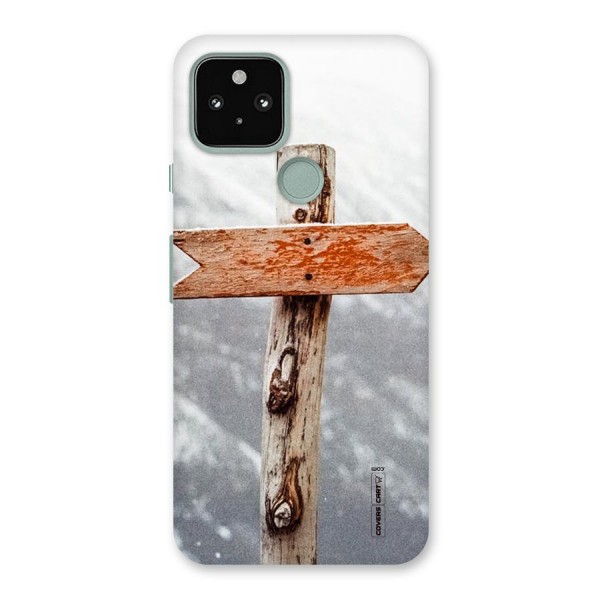Wood And Snow Back Case for Google Pixel 5