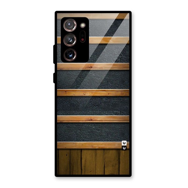Wood Design Glass Back Case for Galaxy Note 20 Ultra