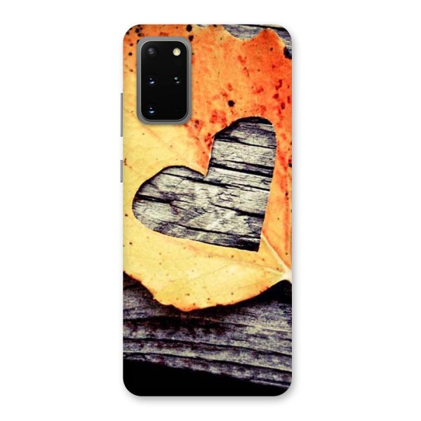 Wood Heart Leaf Back Case for Galaxy S20 Plus