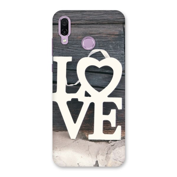 Wood Love Lock Back Case for Honor Play