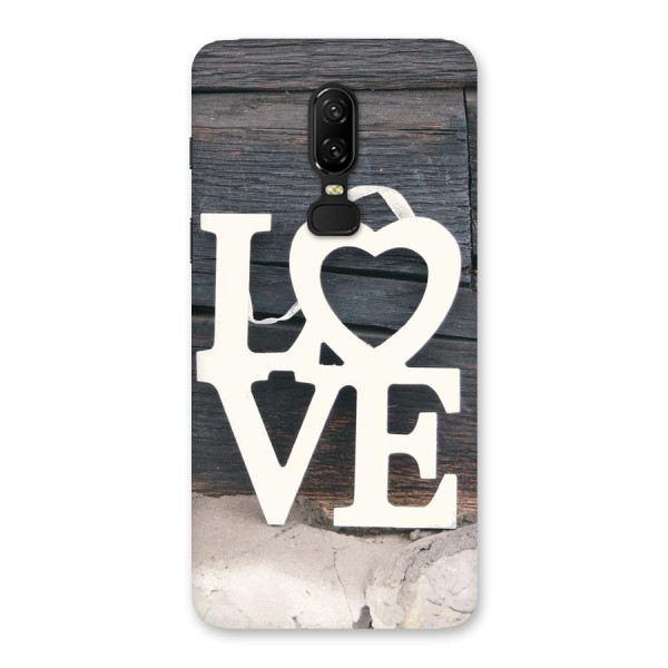 Wood Love Lock Back Case for OnePlus 6